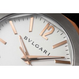 Bvlgari Octo Roma 41mm Dial Leather Strap Watch For Men