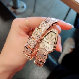 Bvlgari Serpenti Fashion Sapphire Glass Diamond Watch
