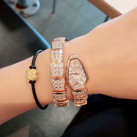 Bvlgari Serpenti Fashion Sapphire Glass Diamond Watch