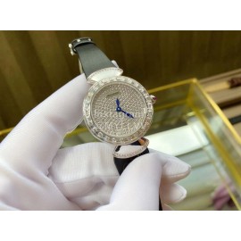 Bvlgari 36mm Diamond Dial Soft Strap Watch For Women