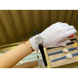 Bvlgari 36mm Diamond Dial Soft Strap Watch For Women