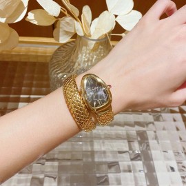 Bvlgari Serpentin Spig Series New Gold Strap Diamond Watch