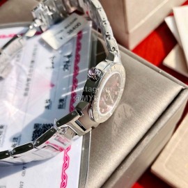 Bvlgari New Binling Binling Steel Strap Diamond Watch