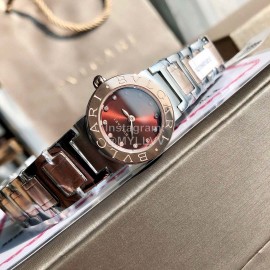 Bvlgari New Steel Strap Diamond Watch