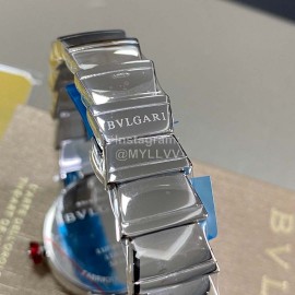 Bvlgari Lvcea Steel Strap Diamond Calendar Watch