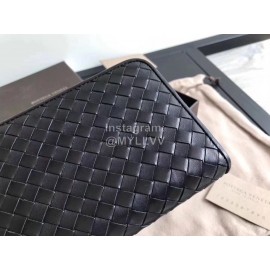 Bottega Veneta Classic Long Soft Leather Zipper Wallet Black 114076