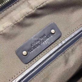Bottega Veneta New Braided Leather Hand-Held Briefcase Crossbody Bag For Men Blue