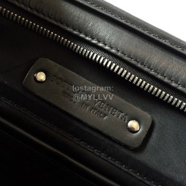Bottega Veneta New Black Leather Woven Business Leisure Briefcase For Men 248395