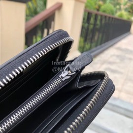 Bottega Veneta Fashion Cowhide Woven Long Wallet Black 114076