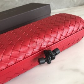 Bottega Veneta Fashionable Sheepskin Woven Hand Bag For Women Red