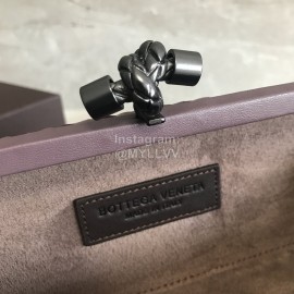 Bottega Veneta Fashionable Sheepskin Woven Hand Bag For Women Purple