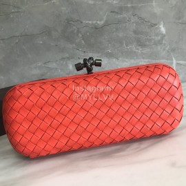 Bottega Veneta Fashionable Sheepskin Woven Hand Bag For Women Orange