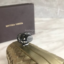 Bottega Veneta Small Fashion Sheepskin Woven Hand Bag For Women Gold