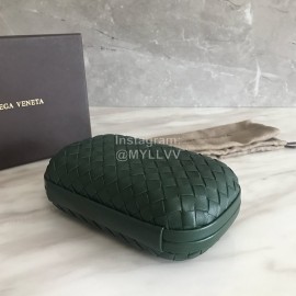 Bottega Veneta Small Fashion Sheepskin Woven Hand Bag For Women Green