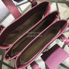 Bottega Veneta leather woven handbag messenger bag for women purple