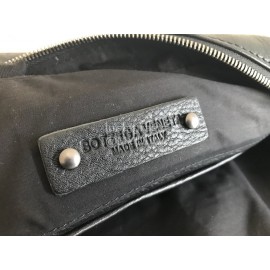 Bottega Veneta New Black Woven Leather Briefcase 407642