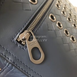 Bottega Veneta Fashion Top Leather Waist Bag Dark Blue