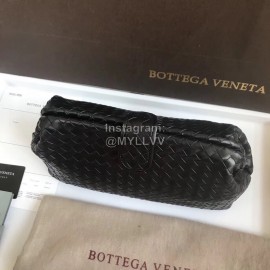 Bottega Veneta Fashion Black Leather Woven Soft Hand Bag