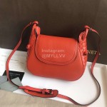 Bottega Veneta Fashionable Lambskin Woven Messenger Bag For Women Red