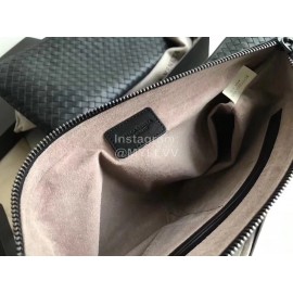 Bottega Veneta Simple Cowhide Woven Zipper Handbag For Men 301204