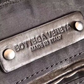 Bottega Veneta Simple Leather Woven Portable Briefcase 194668