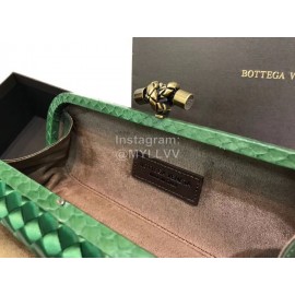 Bottega Veneta Fashion Cowhide Knitting Butterfly Hardware Evening Bag Green