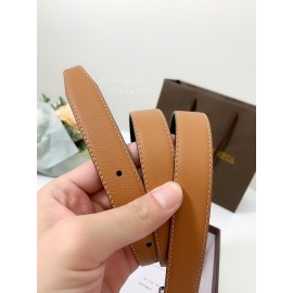 Bv Soft Brown Leather Pure Copper Buckle 25mm Belts