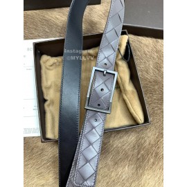 Bv Woven Calf Gun Color Pin Buckle 30mm Belts Gray