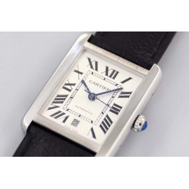 Cartier Tw Factory Square Dial Mechanical Watch For Men Black