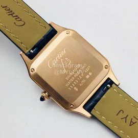 Cartier Santos-Dumont Square Dial Watch For Men And Women Wssa0022 Gold