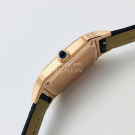 Cartier Santos-Dumont Square Dial Watch Gold For Men And Women Wssa0022