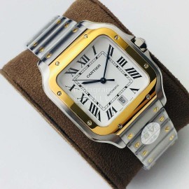 Cartier Bv Factory Square Dial Steel Strap Watch
