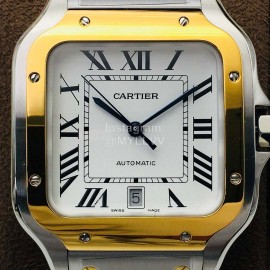 Cartier Bv Factory Square Dial Steel Strap Watch