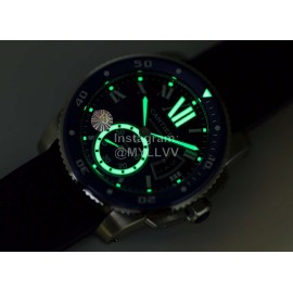 Calibre De Cartier Luminous Waterproof Calendar Mechanical Watch Blue