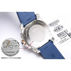 Calibre De Cartier Luminous Waterproof Calendar Mechanical Watch Blue