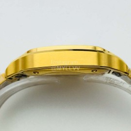 Santos De Cartier Bv Factory Diamond Square Dial Watch Gold