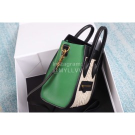 Celine Fashion Color Matching Calfskin Messenger Smile Bag 168243