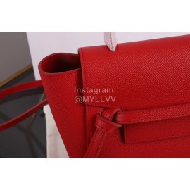 Celine Fashion Palm Pattern Crossbody Bag Handbag Red 175519