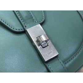 Celine Exquisite Satin Calfskin Messenger Bag For Women Green 188013
