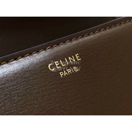 Celine Fashion Mini Calf Retro Shoulder Bag Brown 188423