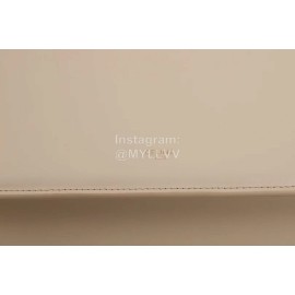 Celine Medium Elegant Vintage Calfskin Clip Bag Beige 112233