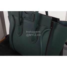 Celine Large Fashion Calfskin Smile Face Bag Handbag Black 167793