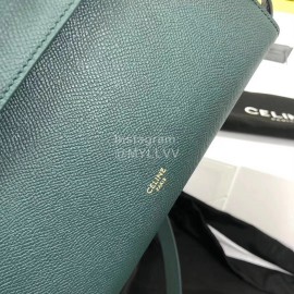 Celine Fashion New Palm Pattern Messenger Bag Dark Green 175520