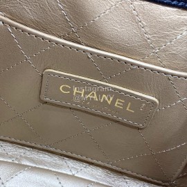 Chanel 2020 Camellia Rivet Logo Bucket Bag
