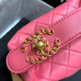 Chanel 2020ss Sheepskin Hobo Bag Pink Medium As1746