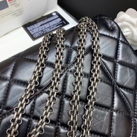 Chanel 2.55 Reissue Antique Silver Chain Bag Large
