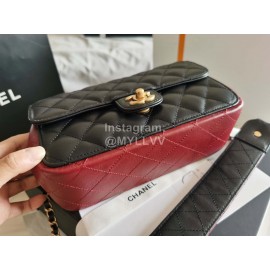 Chanel Autumn Winter Calf Classic Flap Shoulder Bag Wine Red