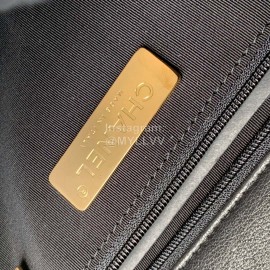 Chanel Black Leather Gold Chain Crossbody Flap Bag 