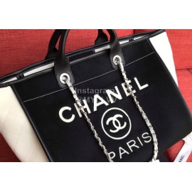 Chanel Autumn Winter New Large Shopping Bag Black