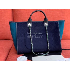 Chanel Autumn Winter New Large Shopping Bag Blue